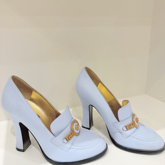 Versace Light Blue Heels - Picture 3 of 5
